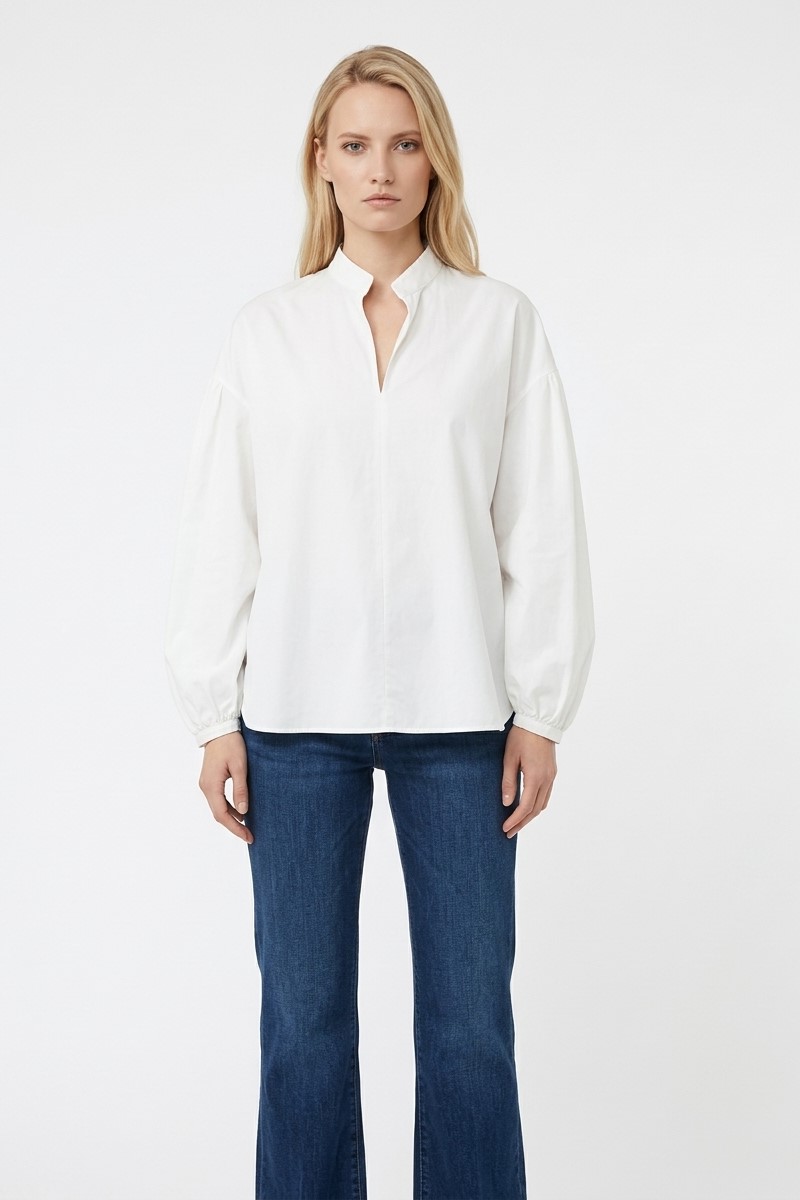 Блуза белая хлопковая "26 MAXMARA  GINNASTA