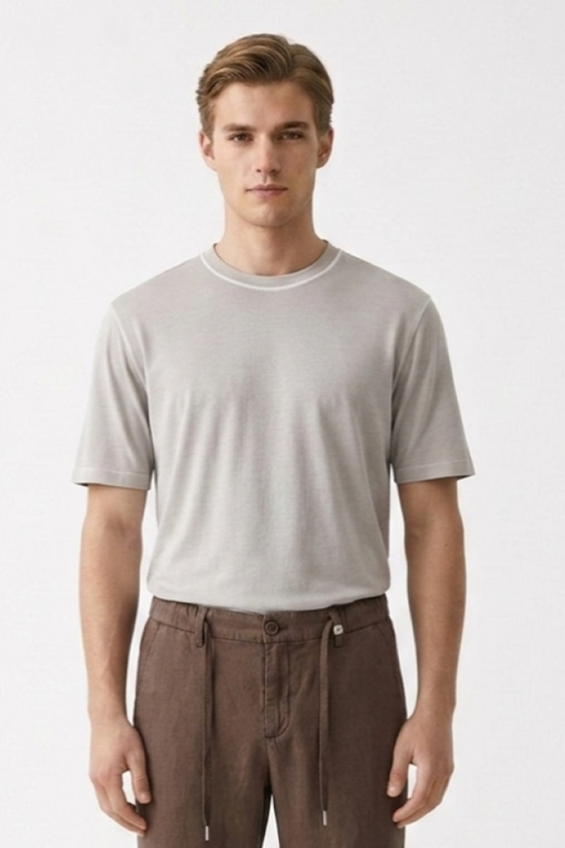 Футболка хлопок серая SS26 FLY3 LE LANE TS645 2360731A