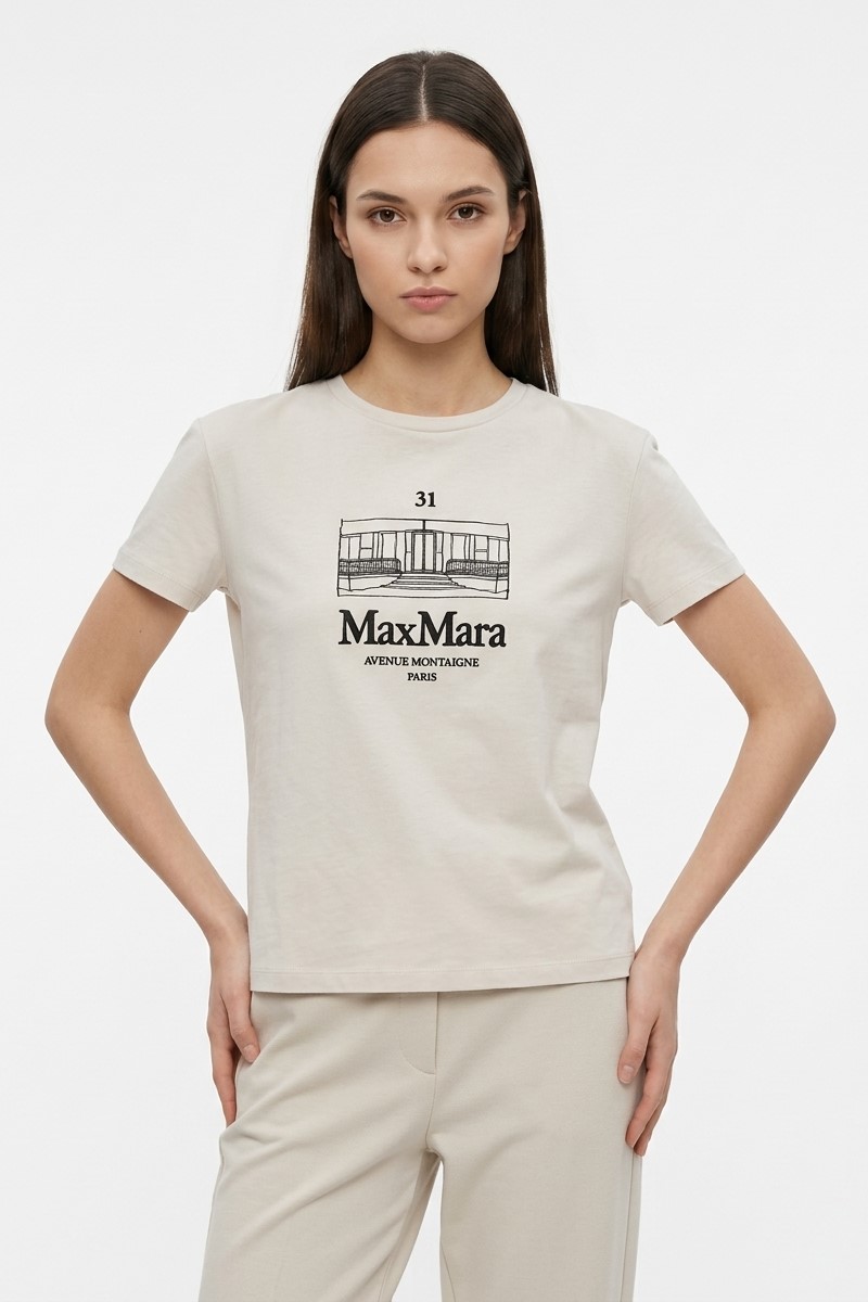 Футболка светло-серая "26 MAXMARA  BELLA/001