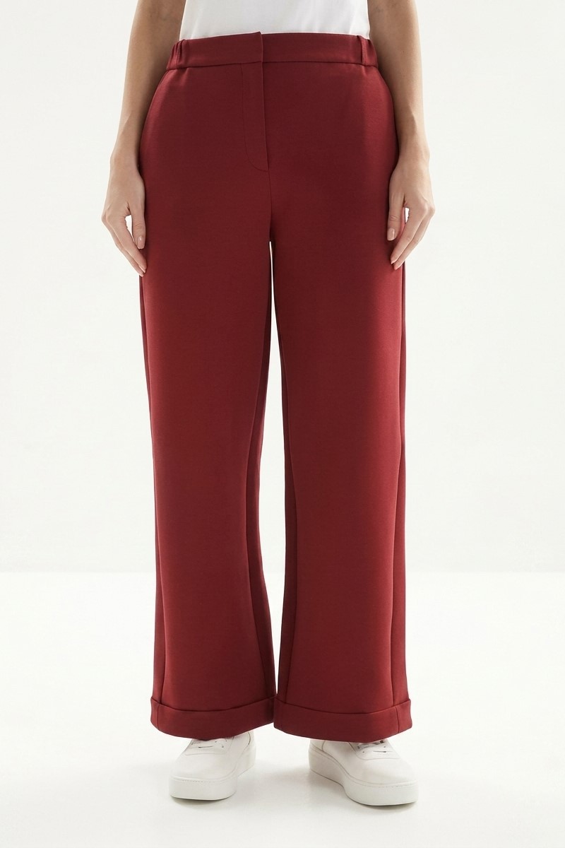 Брюки трикотажные бордовые "26 MAXMARA  MAROSO/002