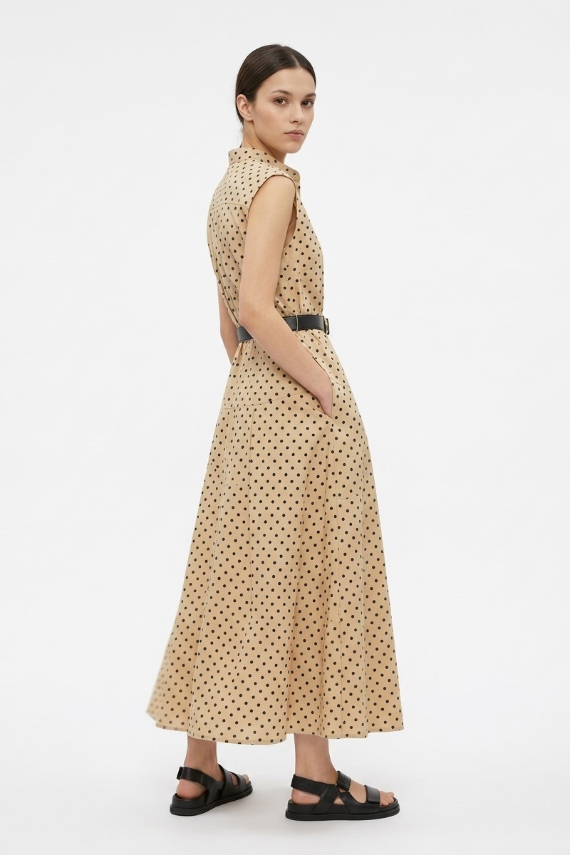 Платье хлопковое в горох "26  MAXMARA  WEST/003