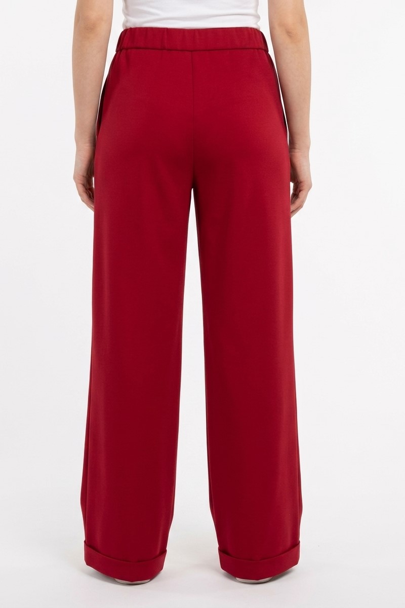 Брюки трикотажные бордовые "26 MAXMARA  MAROSO/002