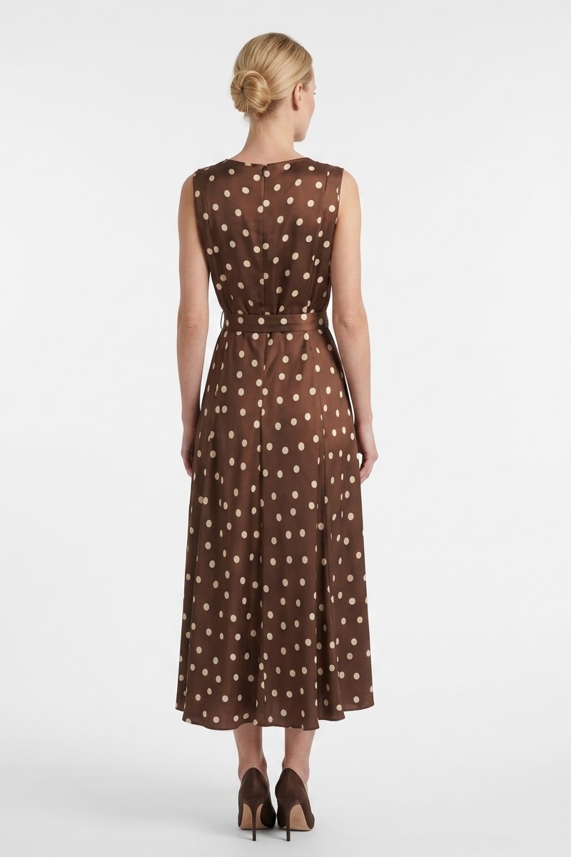 Платье шелковое в горох "26  MAXMARA  MARTINA/002