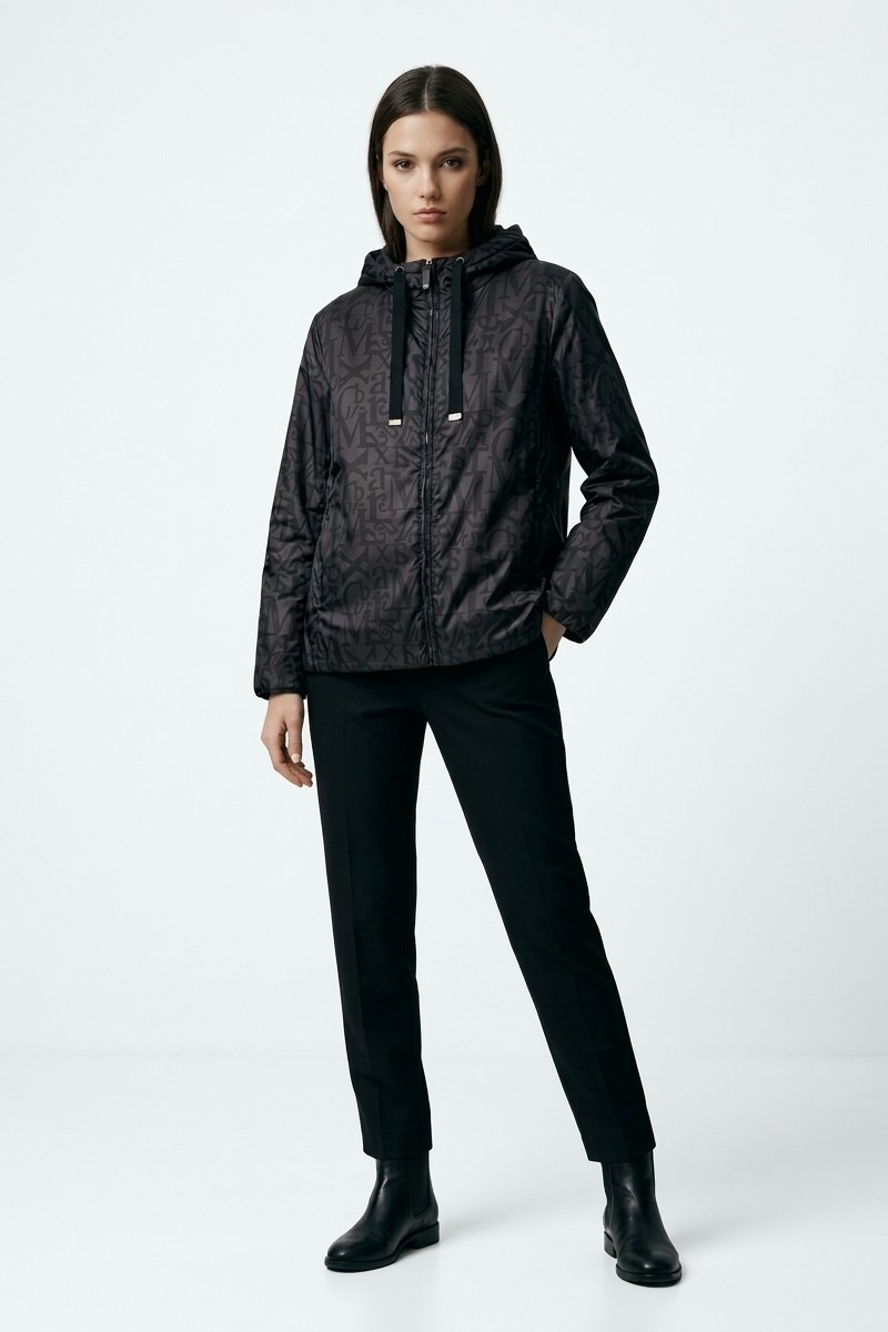 Куртка с лого шоколадного цвета "26 MAXMARA GREENMAX/002