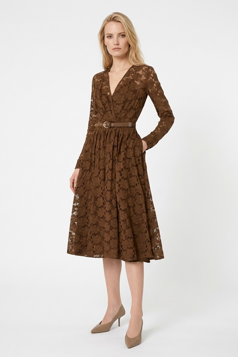 Платье кружевное миди "26 MAXMARA  AGRUME/002