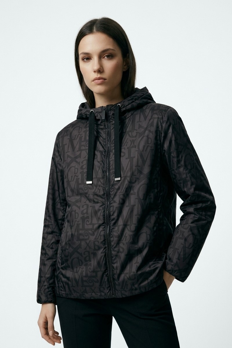 Куртка с лого шоколадного цвета "26 MAXMARA GREENMAX/002