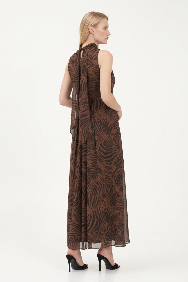 Платье шелковое с принтом "26 MAXMARA  SALICE