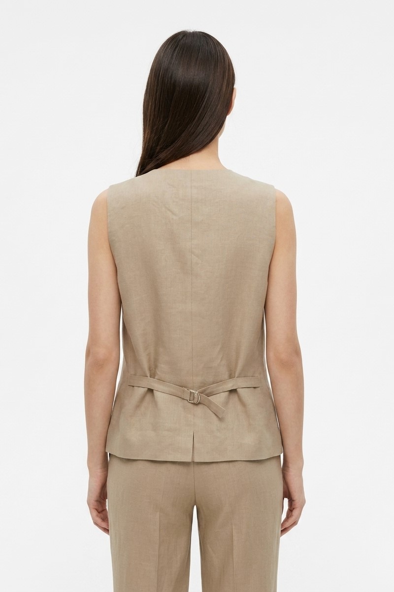 Жилет льняной "26 MAXMARA  CARNET