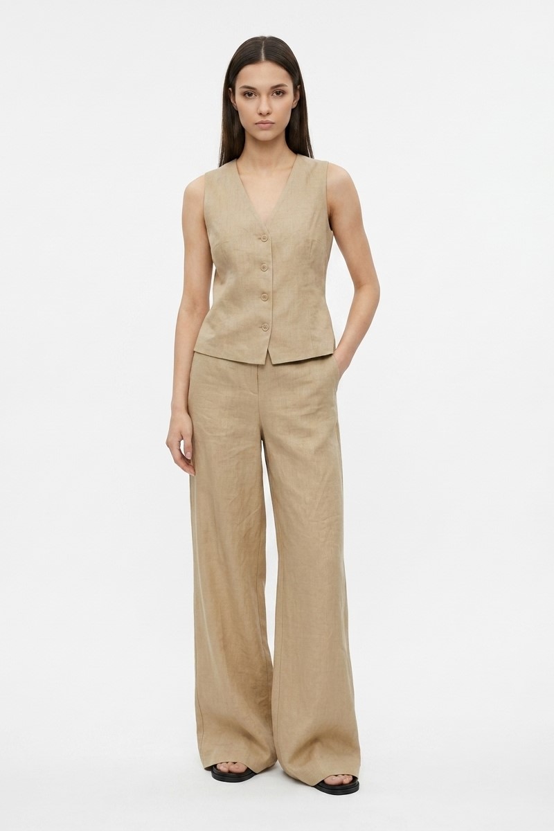Жилет льняной "26 MAXMARA  CARNET