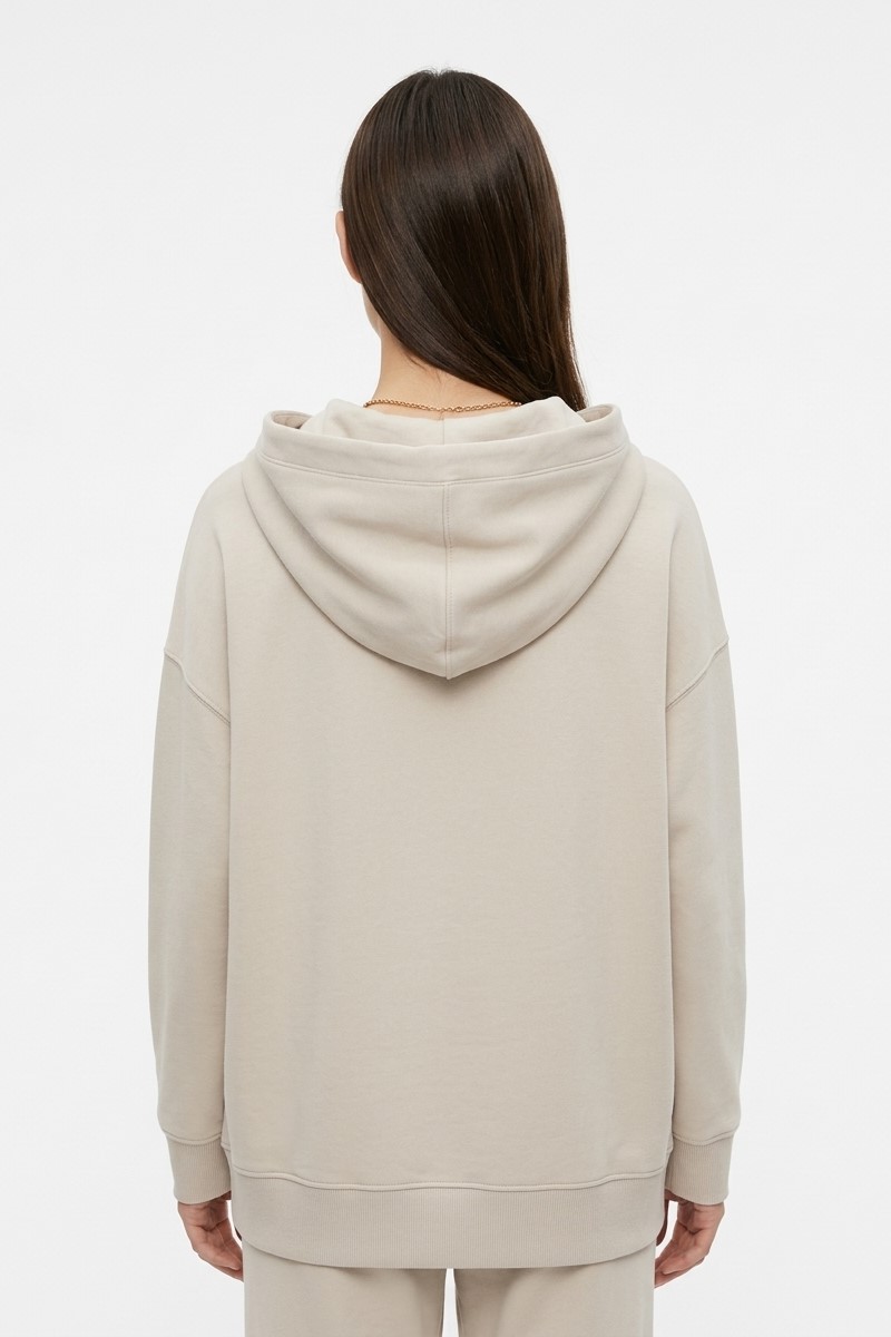 Толстовка экрю с лого "26  MAXMARA  ANDREA