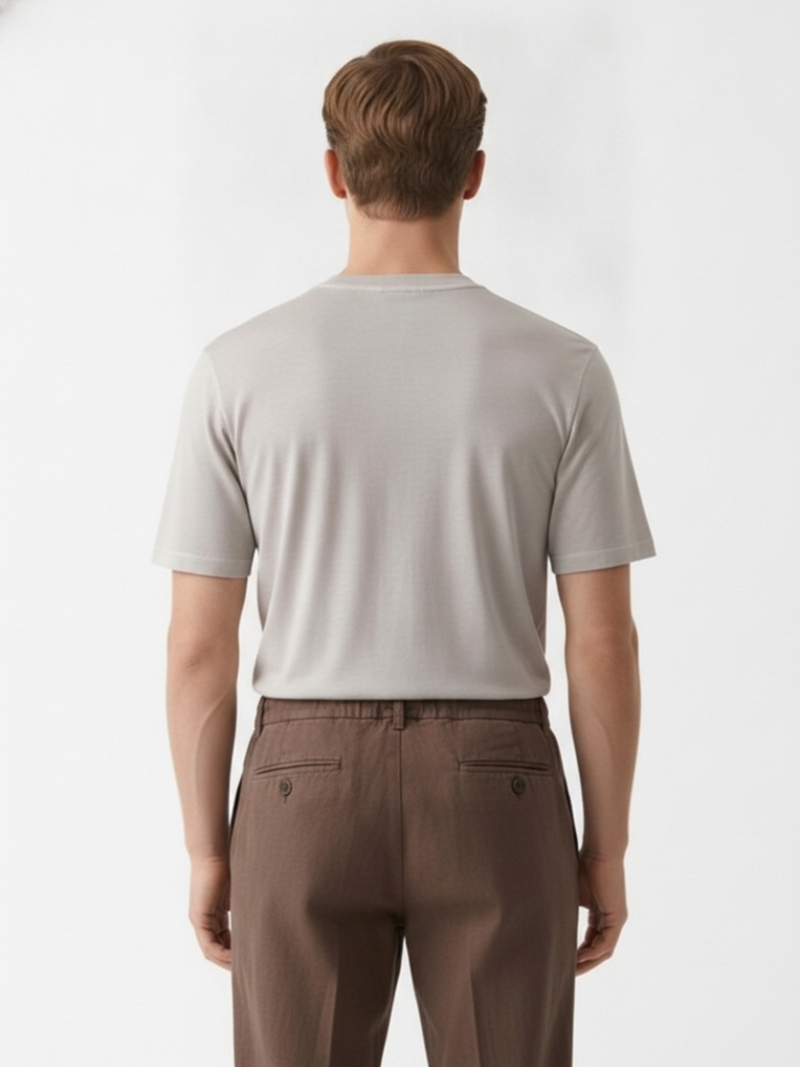 Футболка хлопок серая SS26 FLY3 LE LANE TS645 2360731A