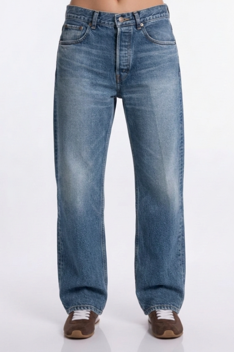 Джинсы прямые светло-синие SS26 Céline RP0B9 GFV6