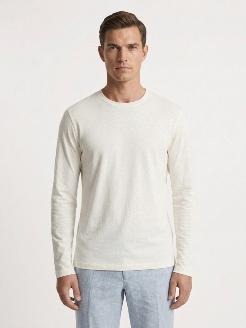 Лонгслив хлопковый бежевый SS26 FRADI CN6786/64