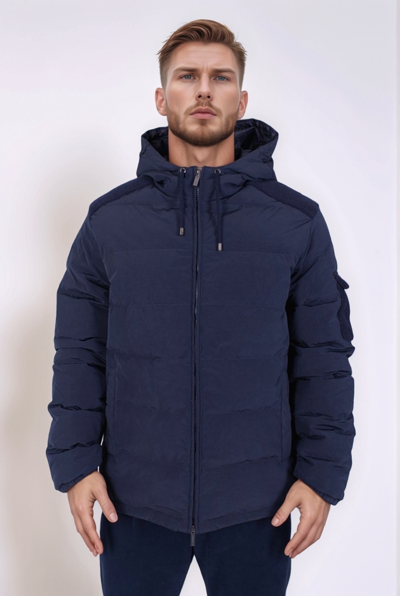 Куртка комбинированная с капюшоном синяя 25/26 PANICALE U371067CA