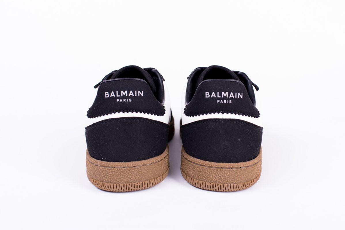 Комбинированные кеды черно-белые Swan 25/26 Balmain FN0VI735LBEW EAB