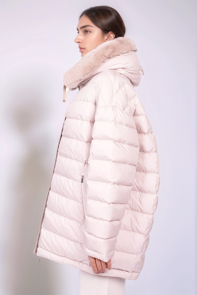 Куртка пуховая двусторонняя бежевая  24/25 DIEGO M  24IM-Z717/825