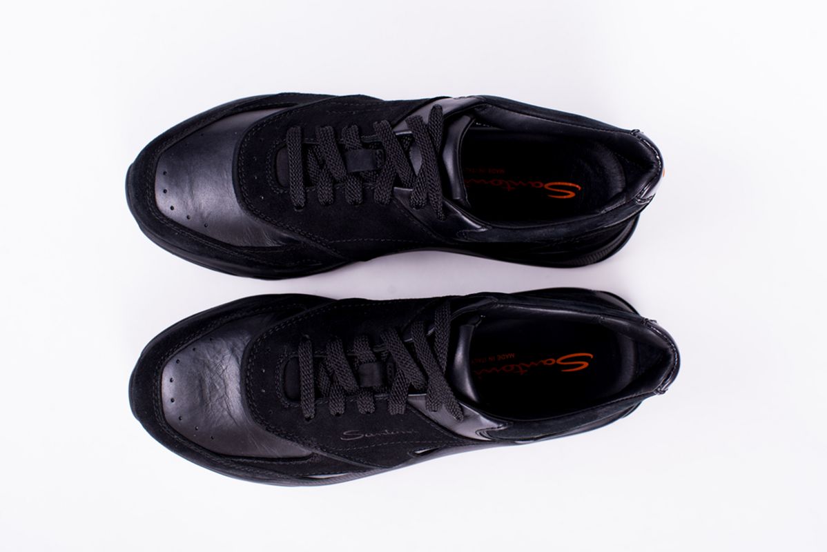 Кожаные кроссовки Innova черные 25/26 SANTONI MBIG22112NERTKOHN01