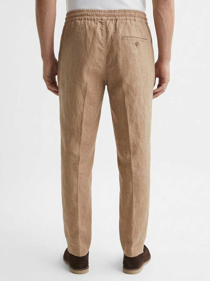 Брюки льняные кэмел SS26 FRADI LN5429/46