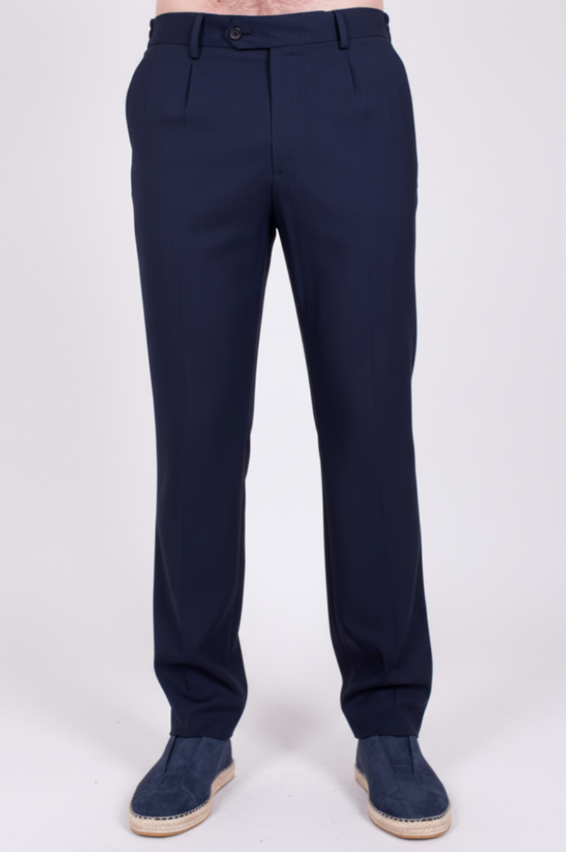 Брюки шерстяные темно-синие SS26 FRADI WN6213