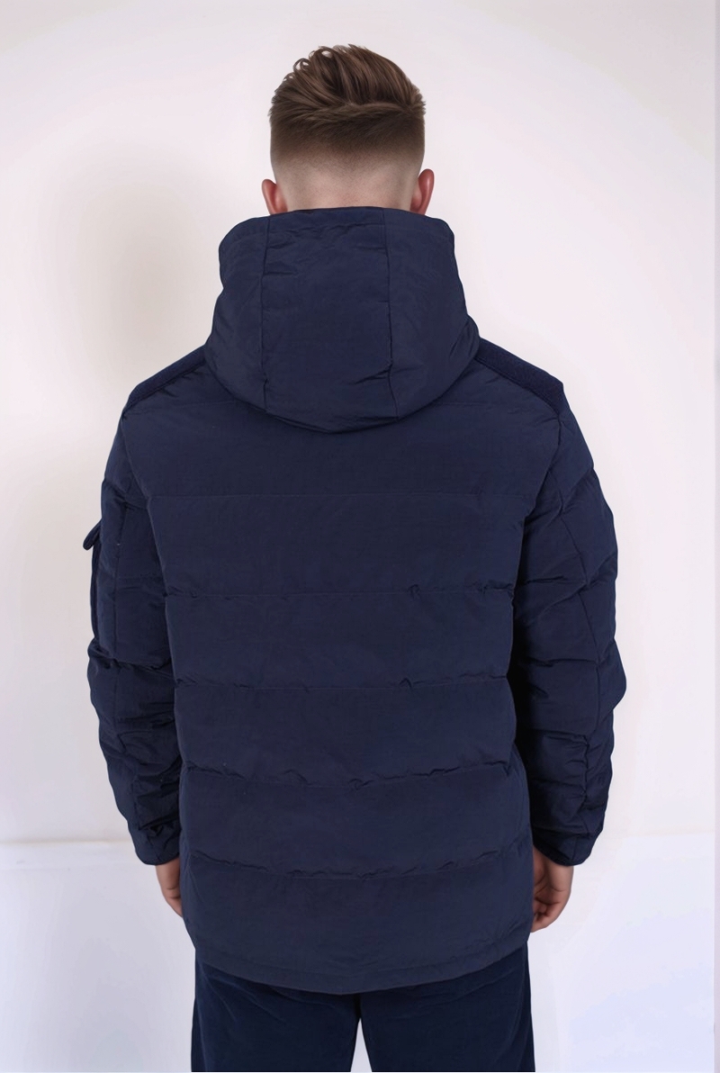 Куртка комбинированная с капюшоном синяя 25/26 PANICALE U371067CA