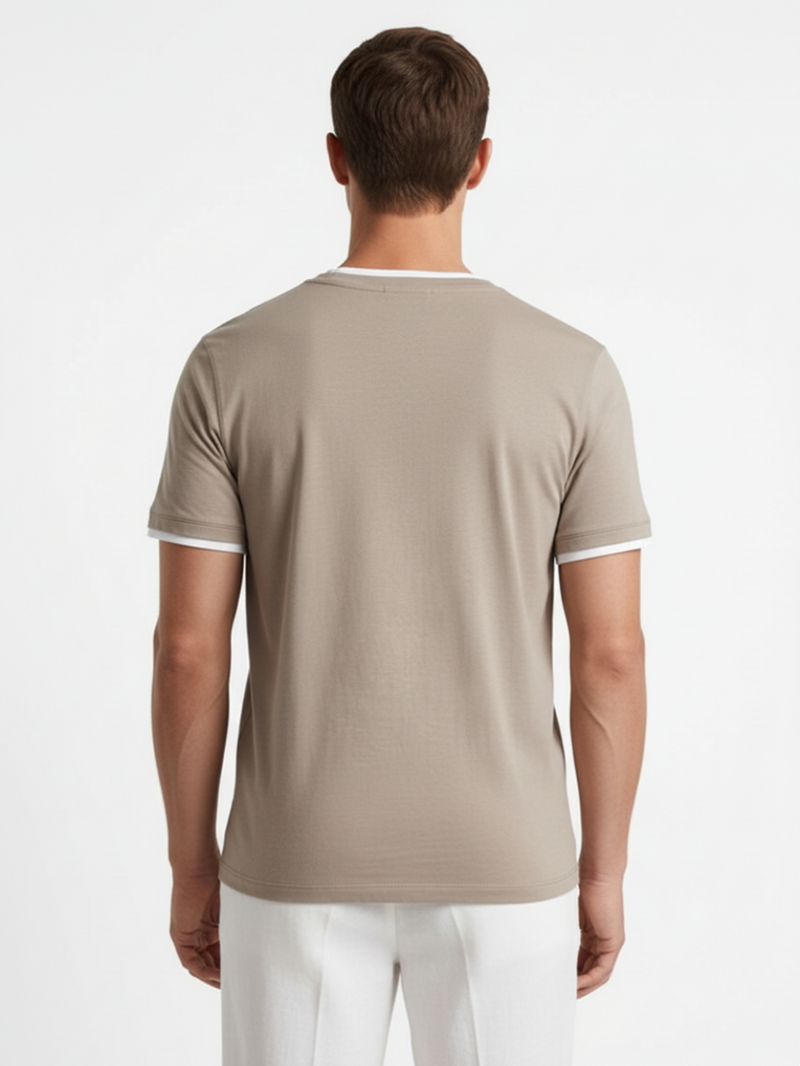 Футболка хлопковая бежевая SS26 FRADI CN7560