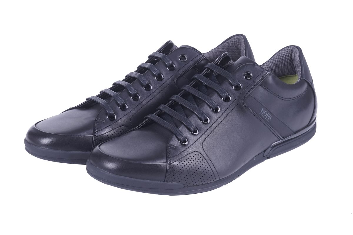 Кроссовки Saturn Lowp lux4 черные SS21 HUGO BOSS 50401835