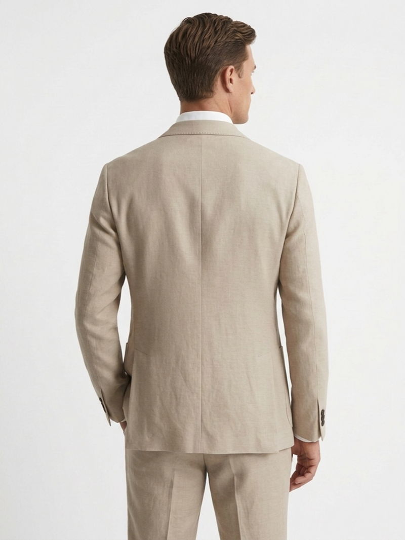 Пиджак хлопковый бежевый SS26 FRADI CN6905