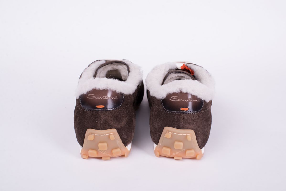 Кроссовки замшевые с овечьей шерстью 25/26 SANTONI WBGG61297BIFPDYXT50