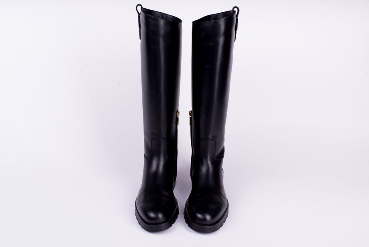 Сапоги кожаные BESS черные 25/26 SANTONI WSDG71713SMRHVRFN01