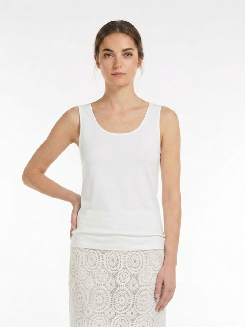 Топ вискоза экрю SS26 LE TRICOT PERUGIA 66006 6094 3020