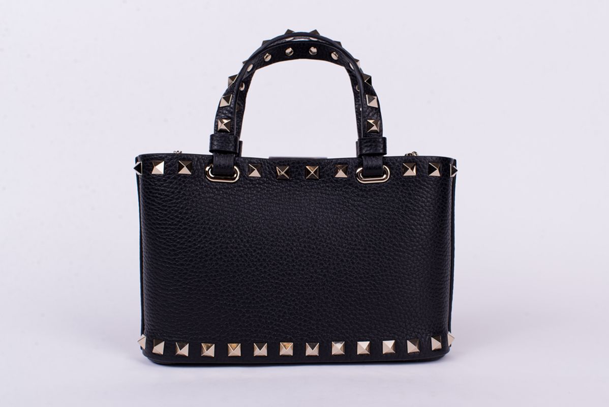 Сумка-тоут Rockstud mini черная SS26 VALENTINO 8W2P0AT0VSH
