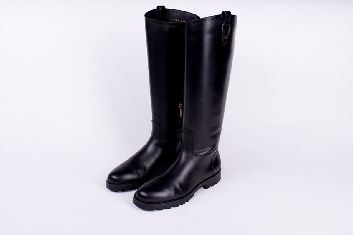 Сапоги кожаные BESS черные 25/26 SANTONI WSDG71713SMRHVRFN01