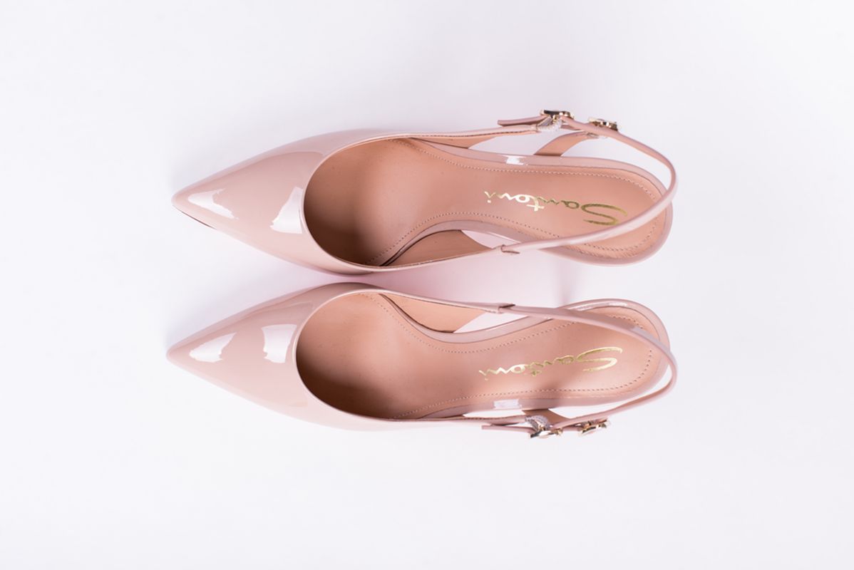 Лакированные туфли бежевые SS25 SANTONI WDIG71269HI2NVHDP29