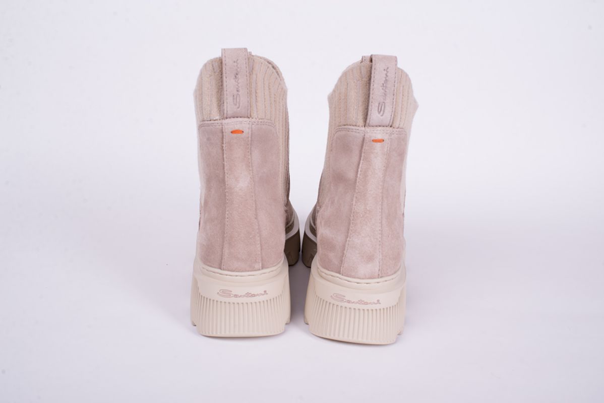 Ботинки из бежевой замши 25/26 SANTONI WTCG71705LAMTWOHE54