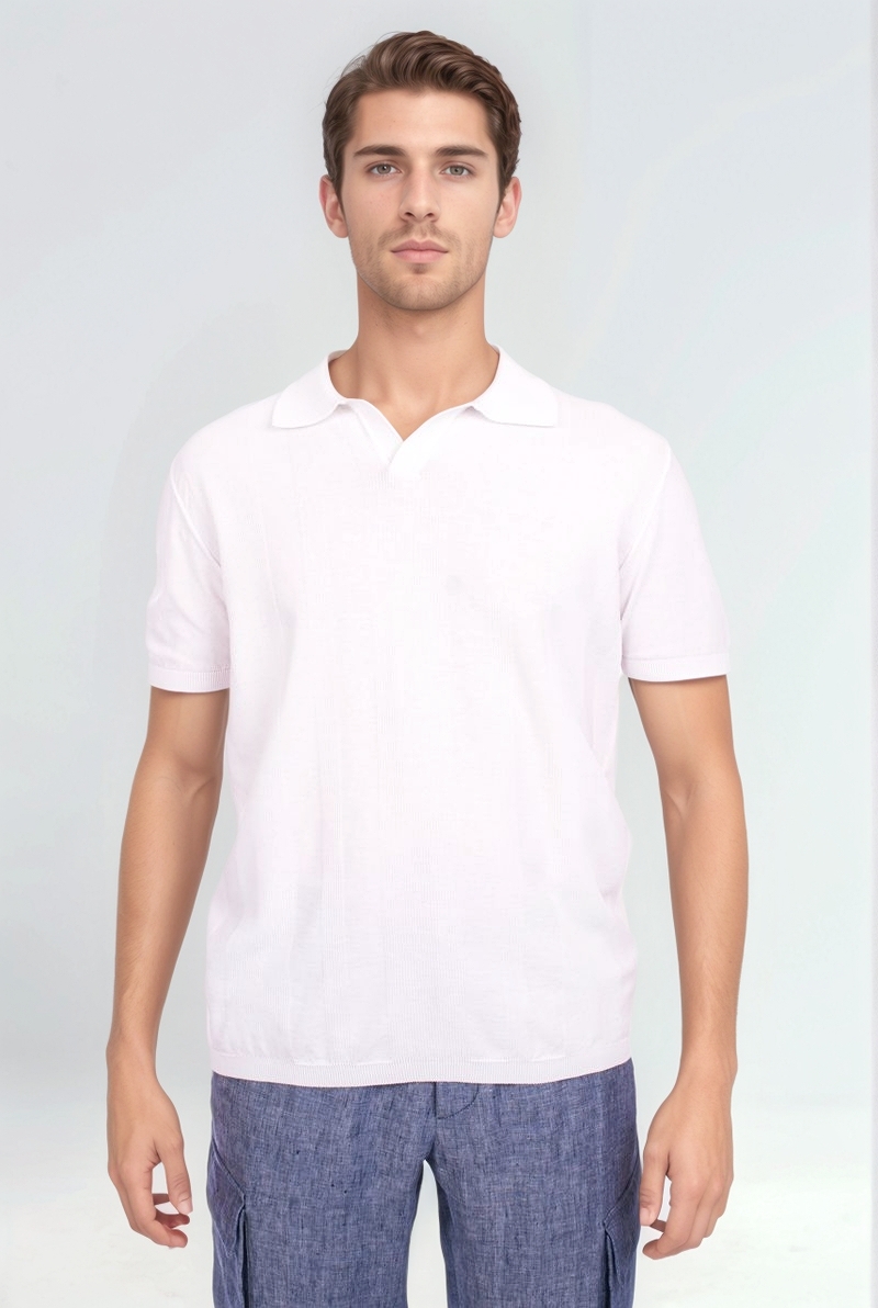 Футболка поло хлопок белая SS24 AT.P.CO A28484