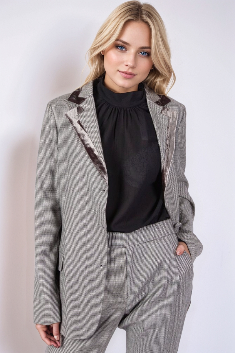 Пиджак в ломанную клетку 19/20 FABIANA FILIPPI GCD129W743