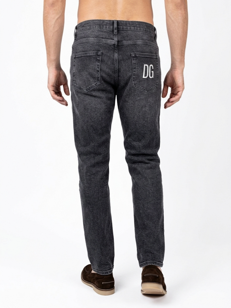 Джинсы Regular темно-серые SS26 Dolce & Gabbana GYJCCZ G8OV9 S9001