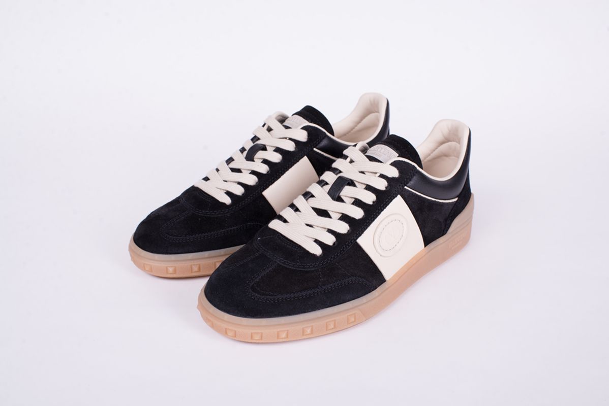 Замшевые кеды черные Upvillage 25/26 VALENTINO 7W0S0IL9