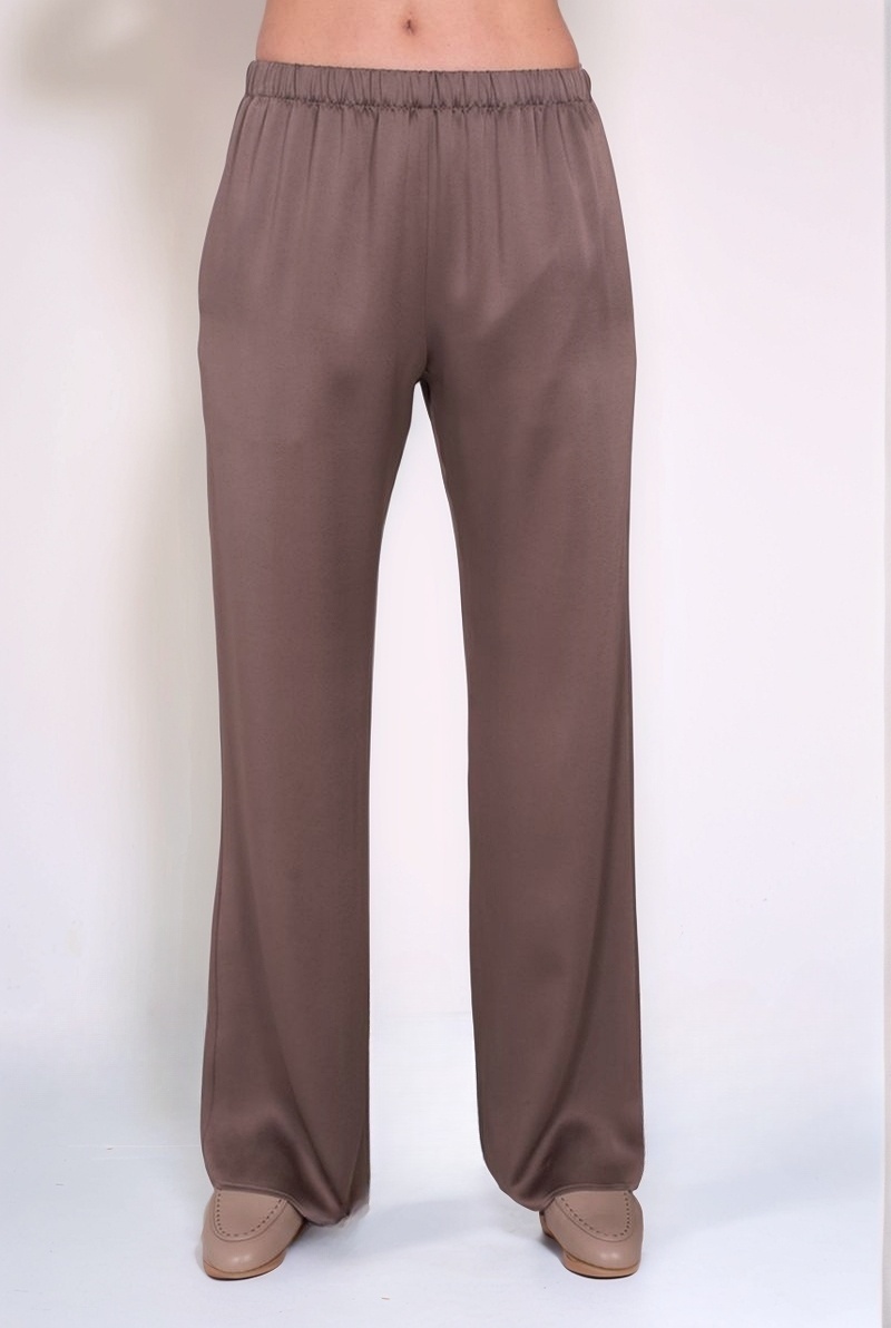 Брюки на резинке мокко ацетат LE TRICOT PERUGIA 66077