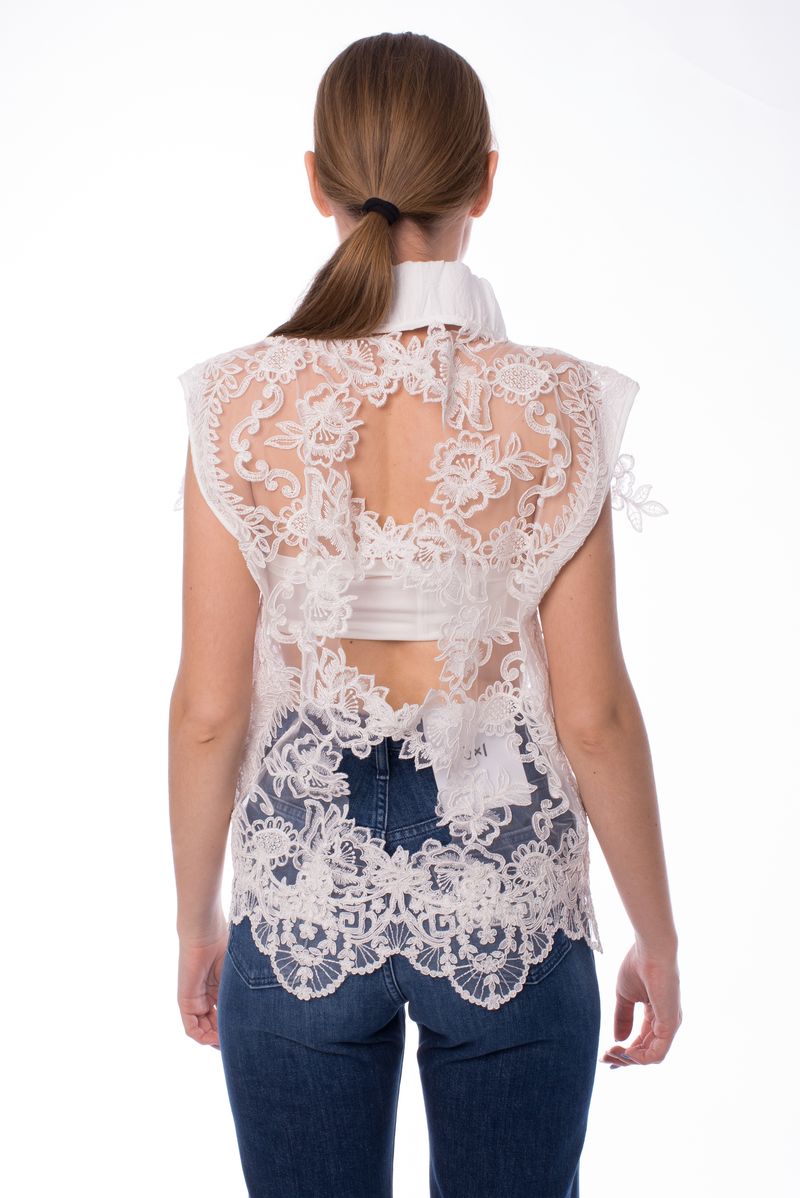 Жакет без рукавов из кружева SS25 MAURIZIO W07180279/22