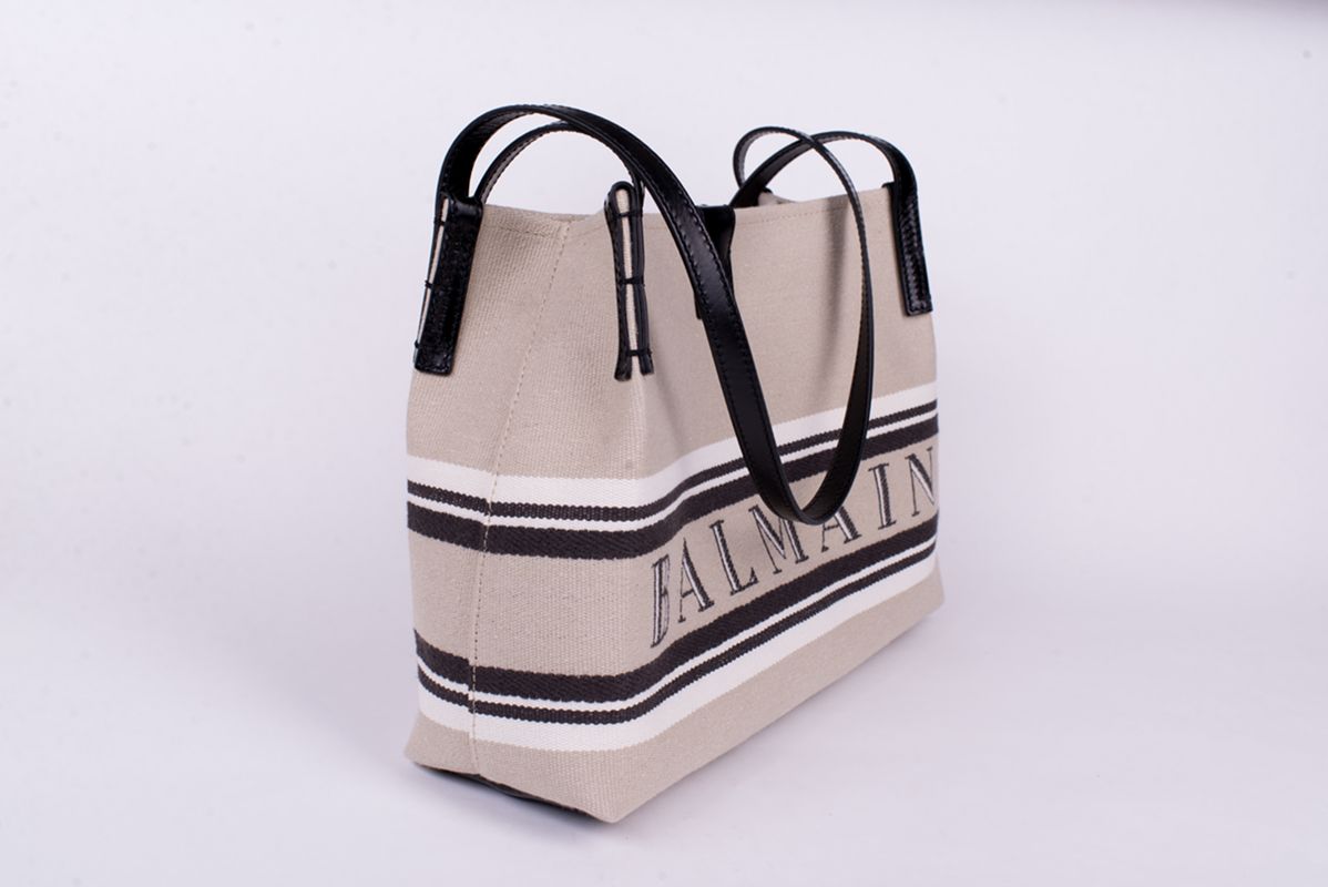 Сумка-тоут Release small из канваса SS26 BALMAIN GN1FE033TJBR