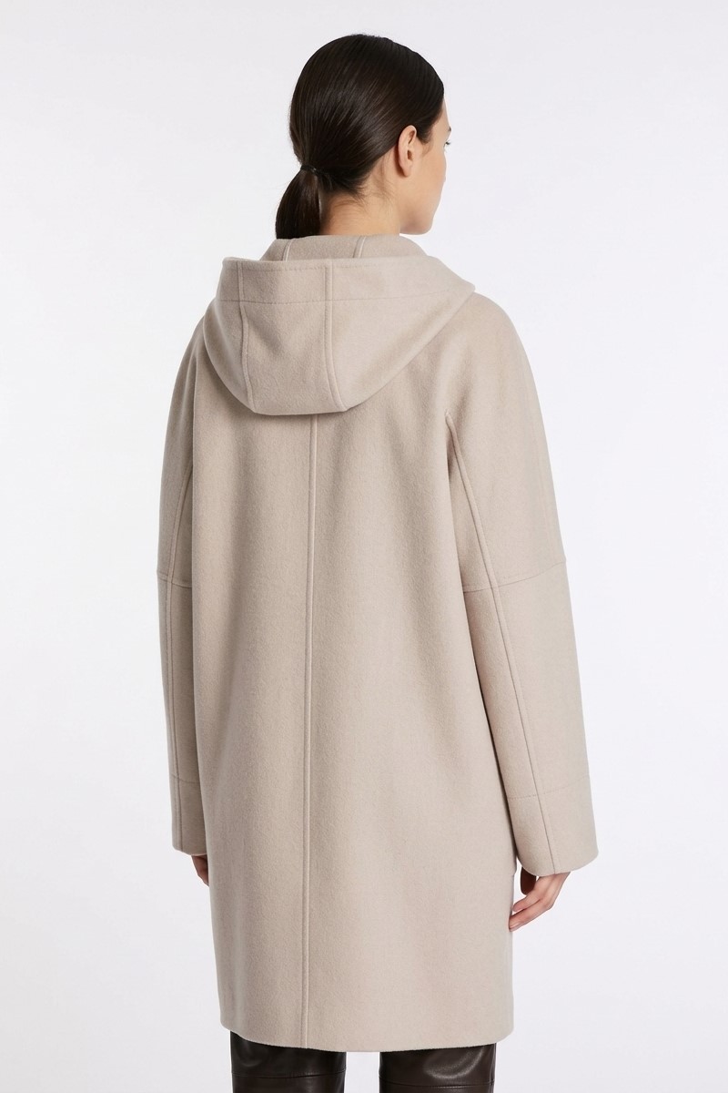 Пальто шерстяное на молнии с капюшоном "26 MAXMARA  GIGLIO/053
