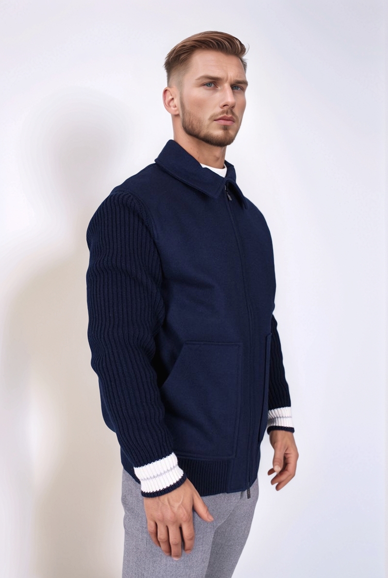 Куртка шерстяная синяя 25/26 PANICALE U371024GZ