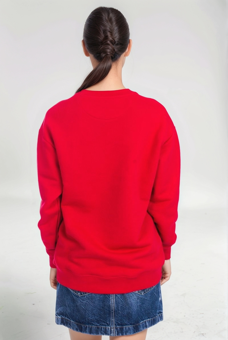 Свитшот красный с лого SS25 VALENTINO 6B3MF24F960/R9B