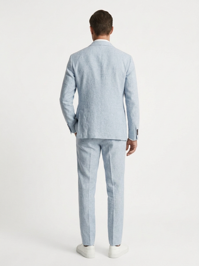 Пиджак льняной голубой SS26 FRADI LN5418/46