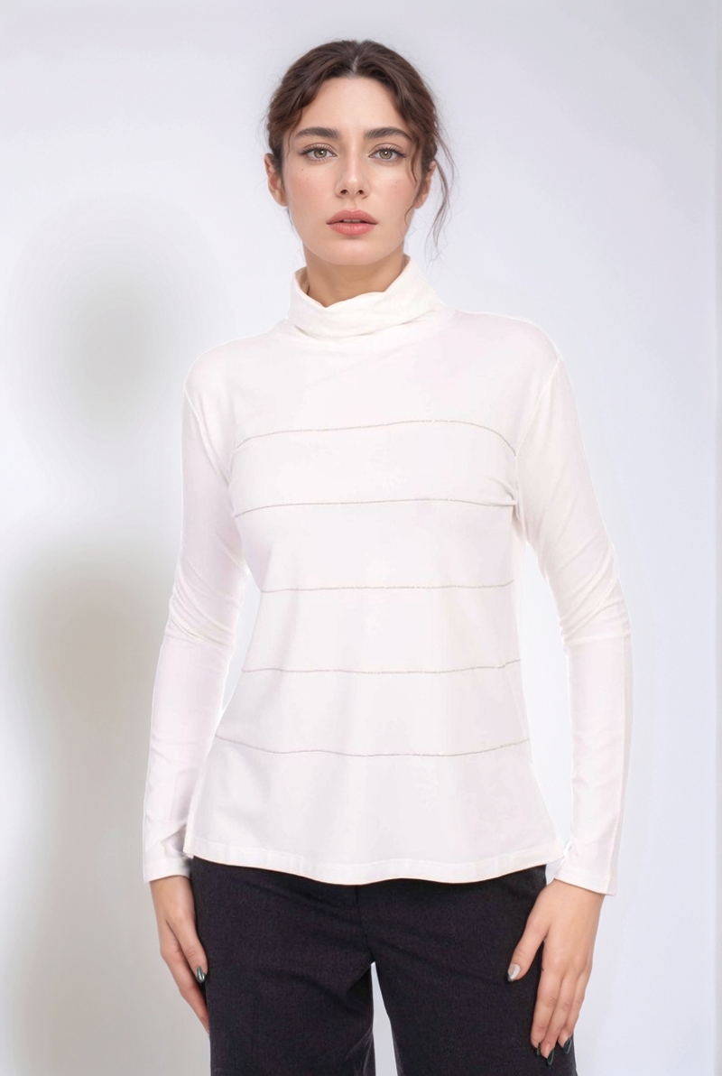 Водолазка вискоза молочная 24/25 LE TRICOT PERUGIA 66860