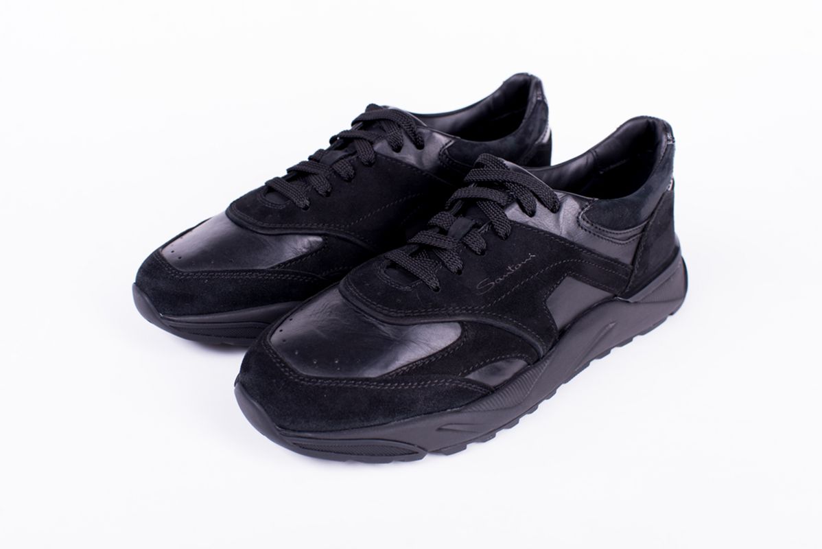 Кожаные кроссовки Innova черные 25/26 SANTONI MBIG22112NERTKOHN01