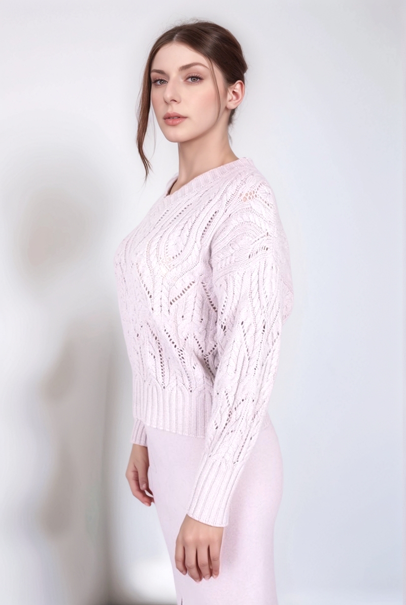 Джемпер бежевый с люрексом 25/26 PANICALE D370332V/0225