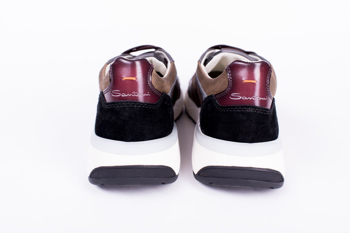 Кожаные кроссовки Innova коричневые 25/26 SANTONI MBIG22112BINGFUIM50