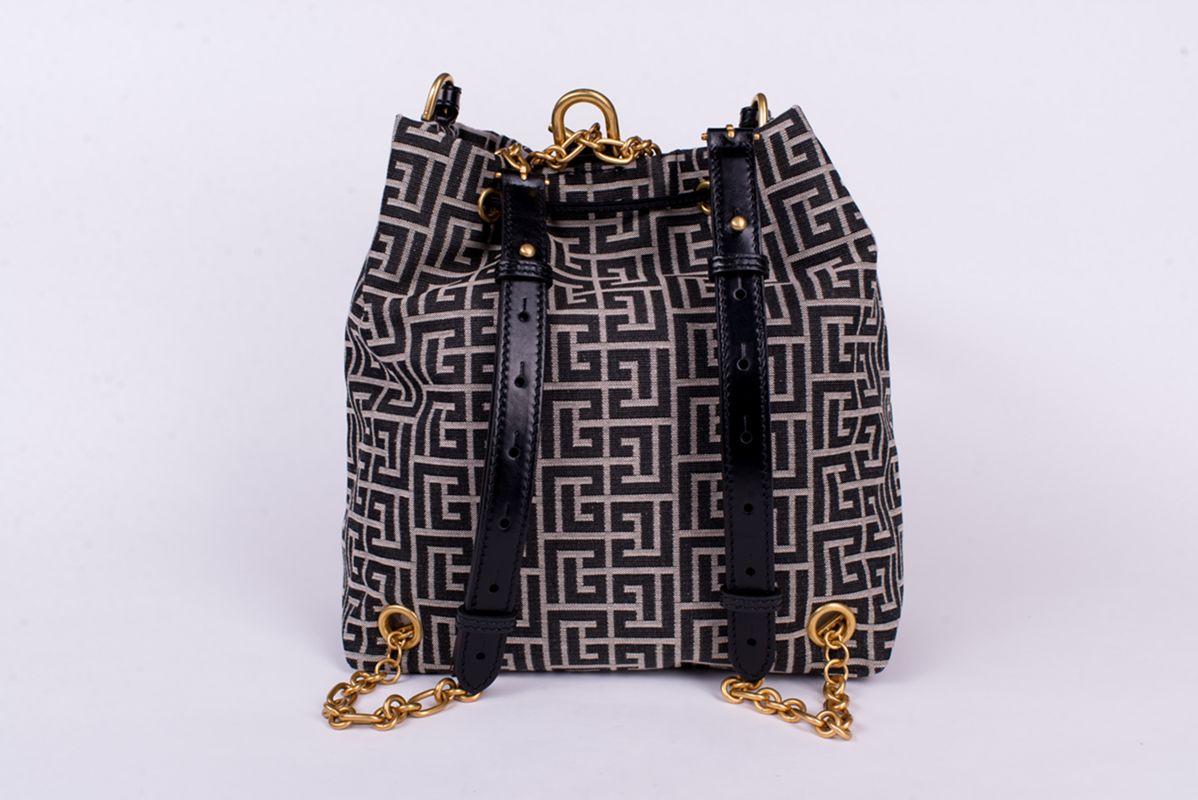 Жаккардовый рюкзак Puls Monogram SS26 BALMAIN GN1GE036TJTE